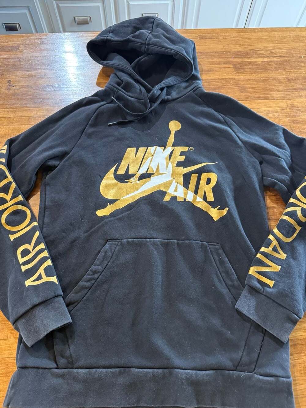 Nike Air Jordan Logo Graphic Pullover Hoodie Y2K Sz Small (v1)